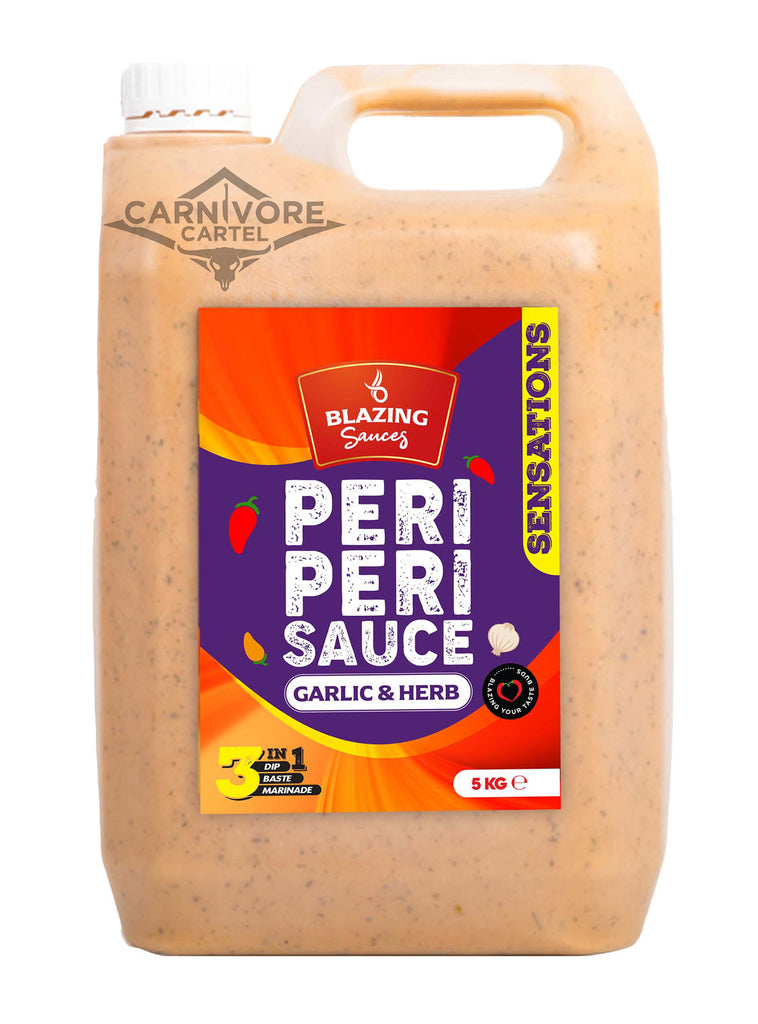 Blazing Garlic & Herb Peri Peri Sauce 5L